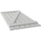 Ekena Millwork Americraft 6-Board (2 Batten) Wood Spaced Board-n-Batten Shutters w/ Z-Bar, ARW102SB623X77STH, PR ARW102SB623X77STH - alternate 2